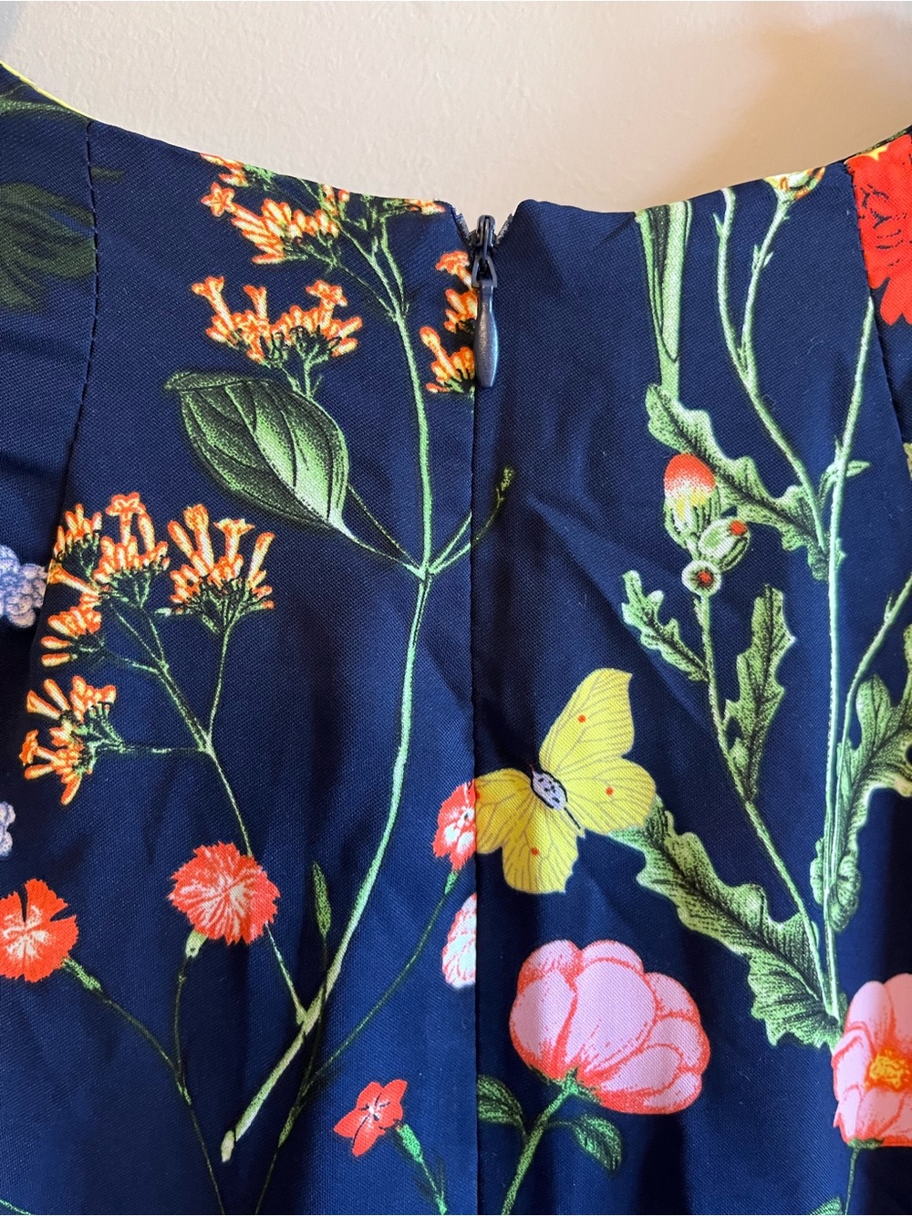 Pomander Place Navy Floral Long-Sleeve Dress - Picture 6 of 8